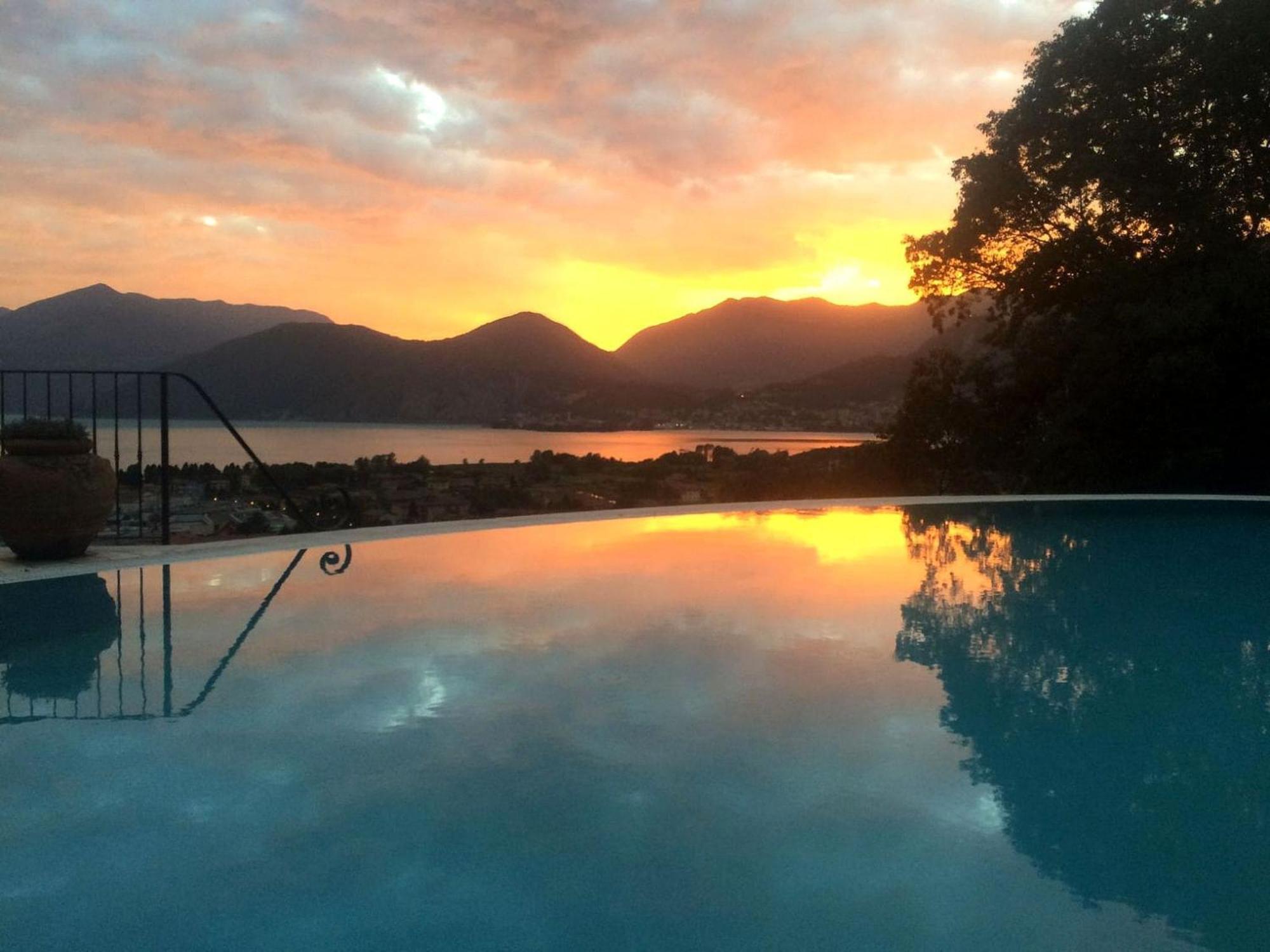 Villa In Pisogne With Pool Garden And Lake View Esterno foto