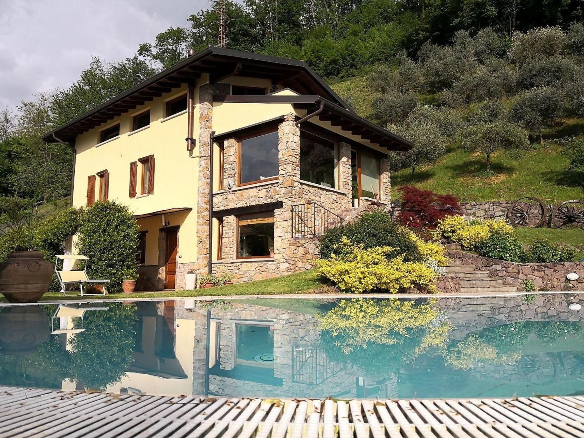 Villa In Pisogne With Pool Garden And Lake View Esterno foto