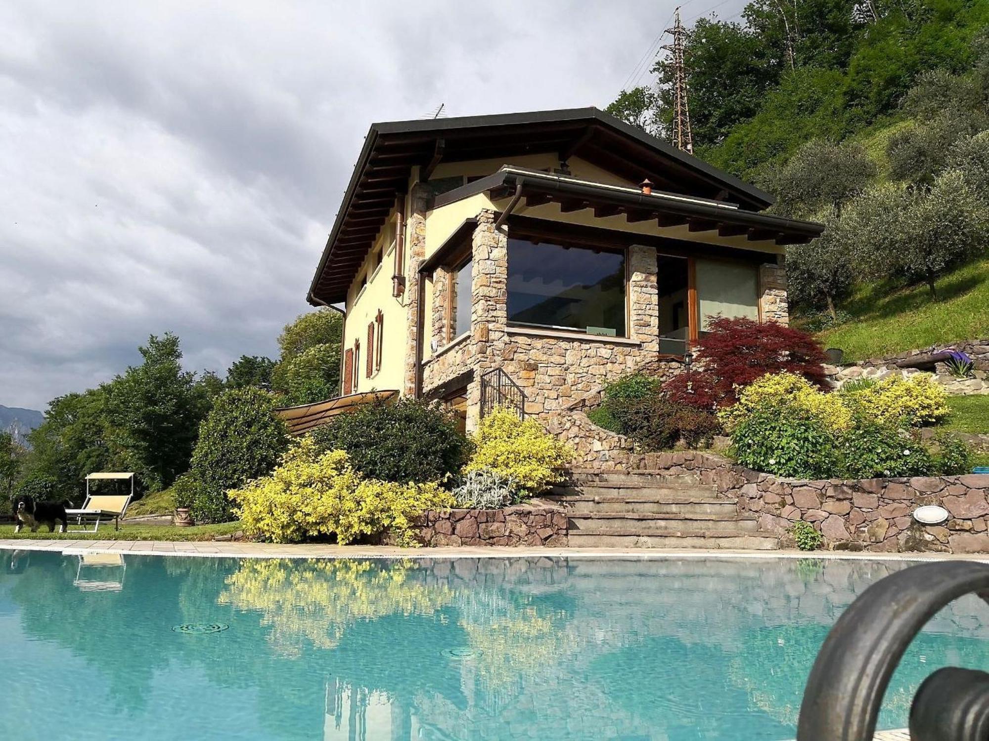 Villa In Pisogne With Pool Garden And Lake View Esterno foto
